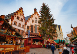 Der Weihnachtsmarkt auf dem Frankfurter Römerberg ist ein besonderes Highlight Ihrer Adventsreise!