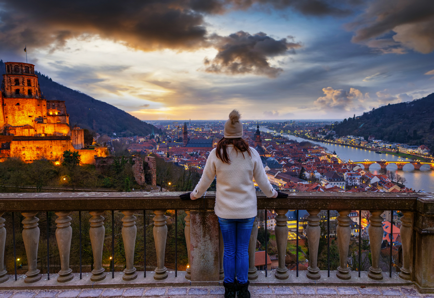 Traumhafter Blick über Heidelberg