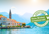 Willkommen zu Ihrem Badeurlaub an der Adriaküste! Unter anderem hält die Bucht von Kotor malerische Strände für Sie bereit.