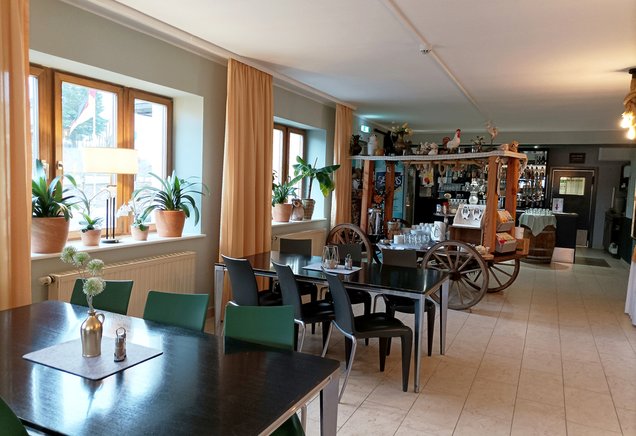 Im Restaurant werden Sie kulinarisch verwöhnt.
