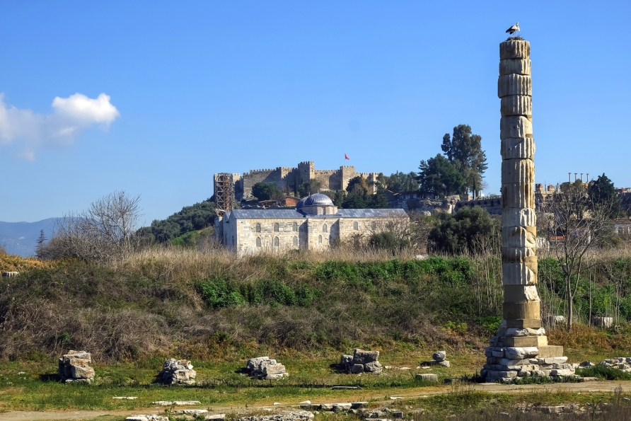 Der Tempel der Artemis in Ephesos war ein antikes Weltwunder.