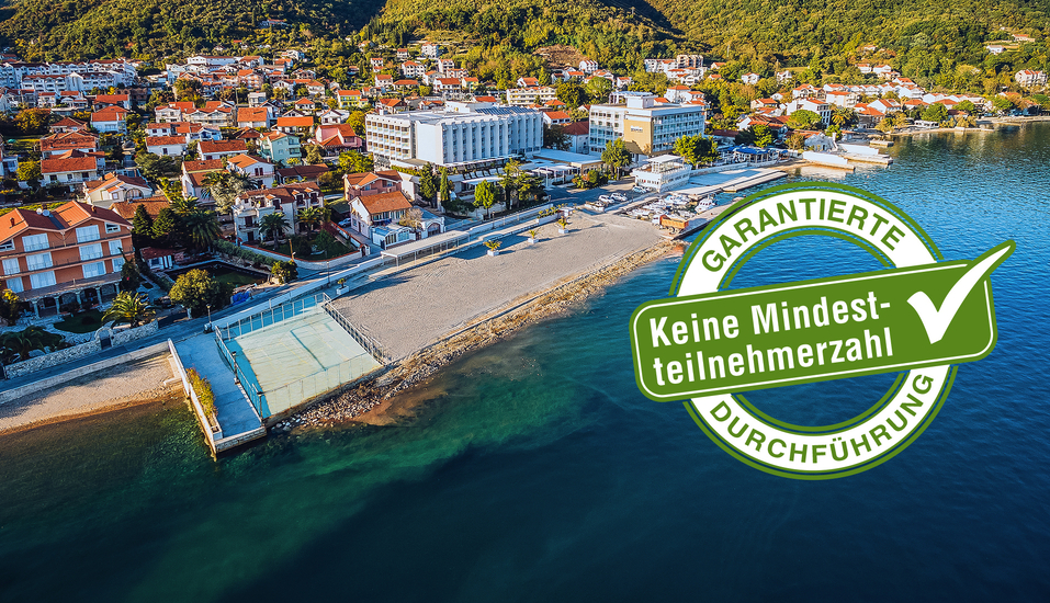 Ihr Carine Hotel Delfin liegt traumhaft in der Bucht von Kotor.