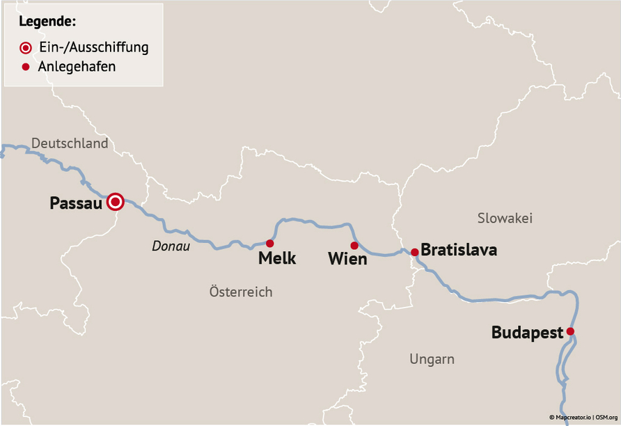 Ihre Reiseroute