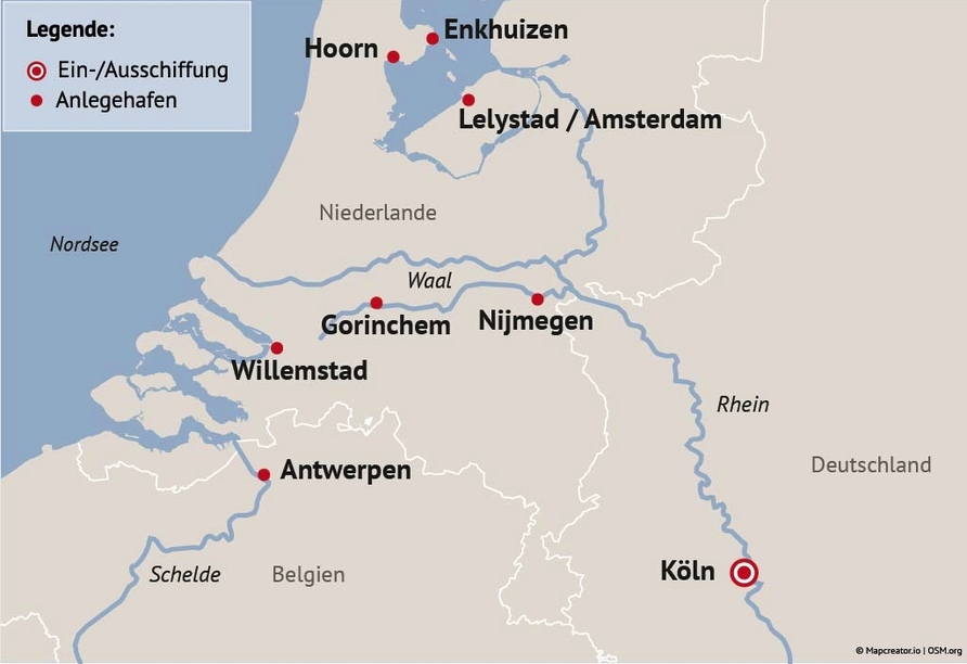 Ihre Reiseroute