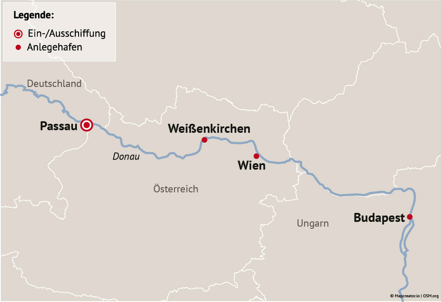 Ihre Reiseroute