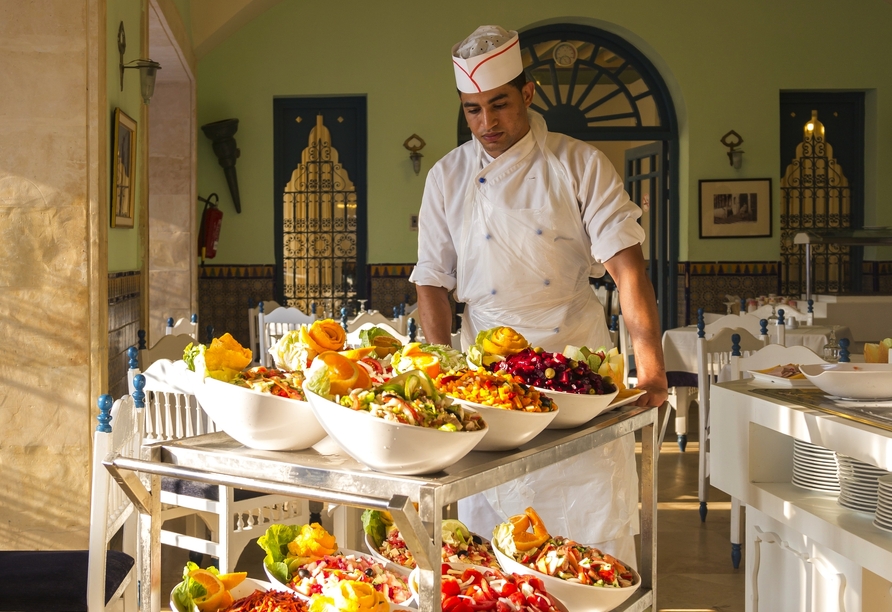 Kulinarische Genüsse erwarten Sie im Hotel Diar Lemdina.