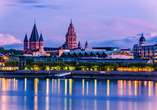 Glitzerndes Mainz mit dem Dom St. Martin