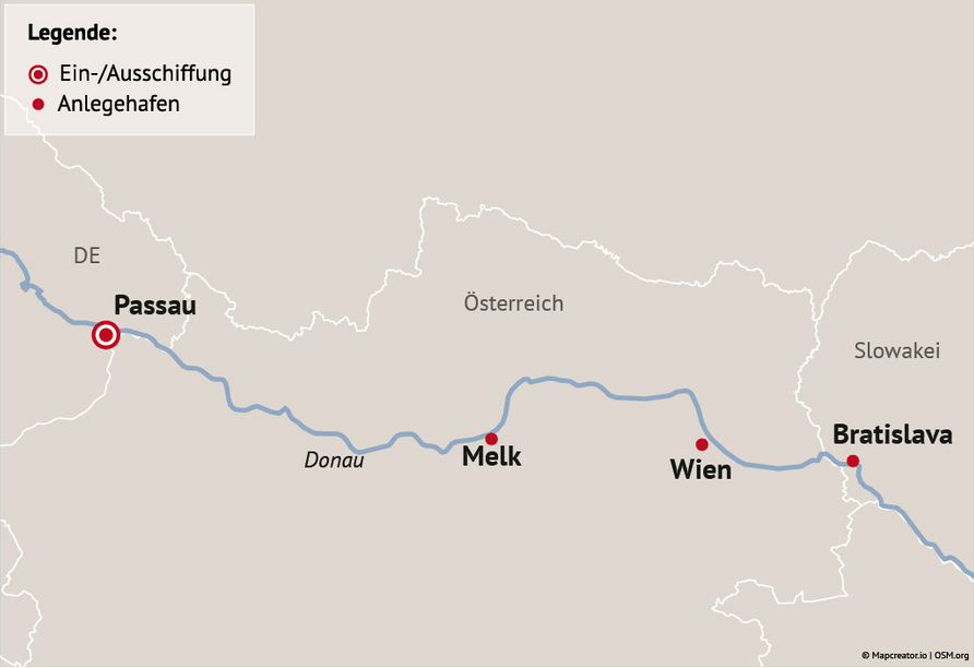 Ihre Reiseroute