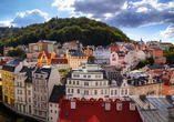 Karlsbad gibt ein wunderschönes Stadtbild ab.