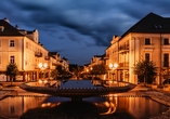 Der Brunnen in Franzensbad bei Nacht verspricht einen traumhaften Anblick.