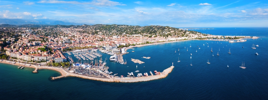 Blick auf Cannes