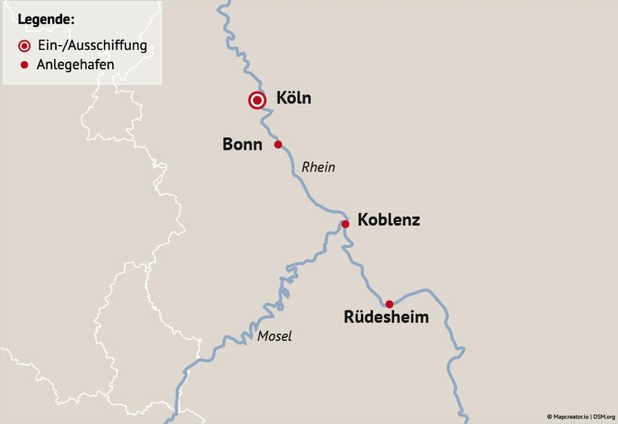 Ihre Reiseroute