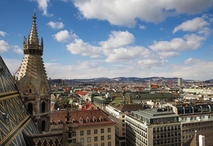 ...und bietet einen herrlichen Blick über Wien.