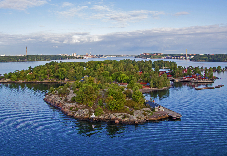 Die Schärengärten vor Stockholm