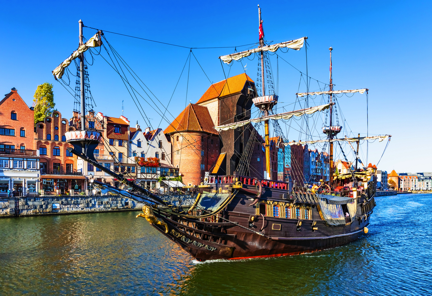 Ihren ersten Halt legen Sie im historischen Danzig ein.