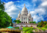 Die Basilika Sacré-Cœur de Montmartre ist eine der beliebtesten Sehenswürdigkeiten der Stadt.