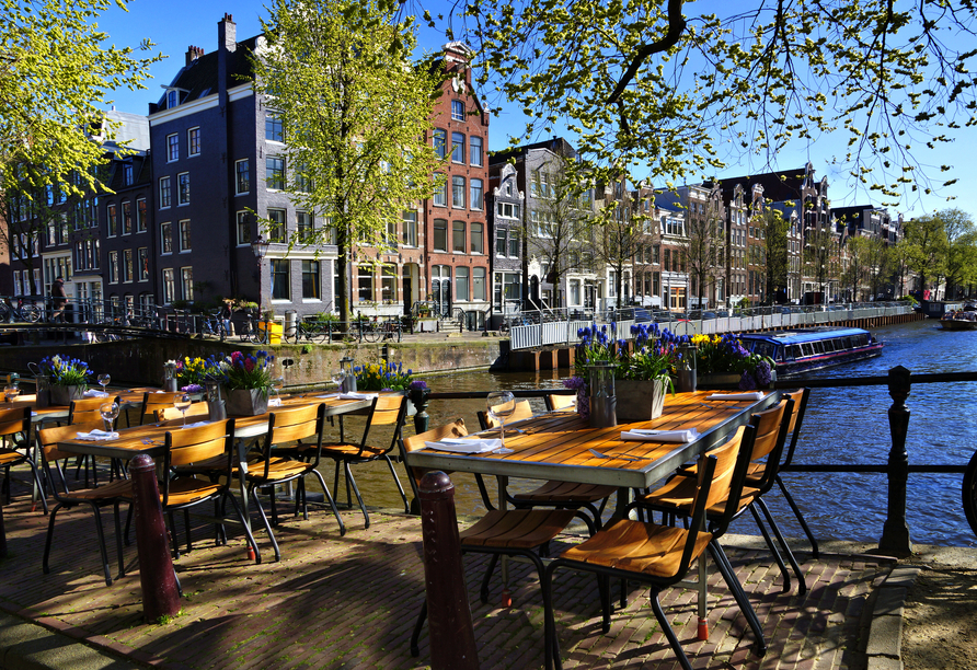 Ihre Reise mit Rad und Schiff startet und endet in Amsterdam.