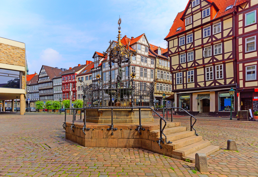 Unternehmen Sie einen Rundgang durch die historische Altstadt Hannovers.