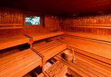 Besuchen Sie die Sauna - ein Ort der Entspannung.