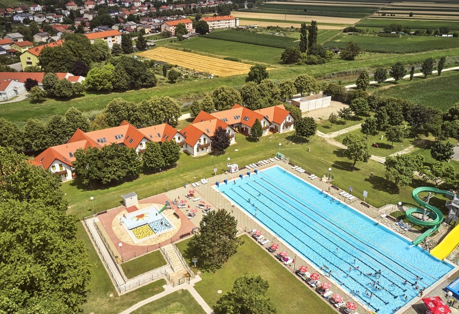 Die große Badelandschaft des Thermal Resorts Lendava