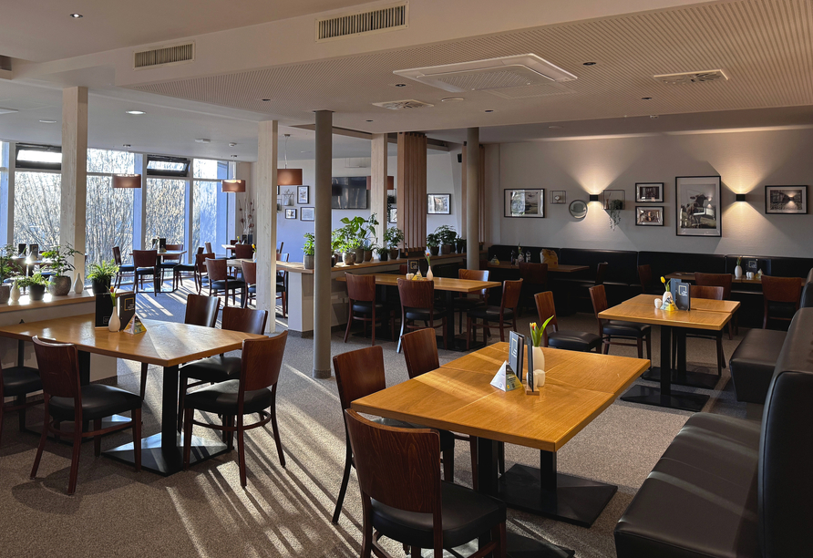 Lassen Sie es sich im Restaurant schmecken.