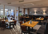 Lassen Sie es sich im Restaurant schmecken.