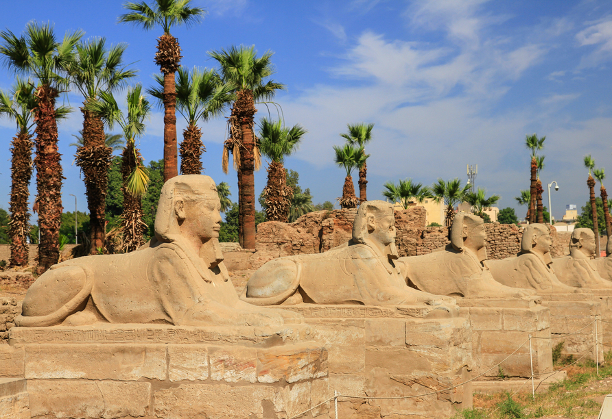 Die Karnak-Tempel sind die größte Tempelanlage Ägyptens (optional).