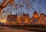Freuen Sie sich auf Weihnachten in Budapest.