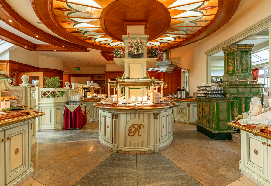 Frühstücksbuffet im Restaurant
