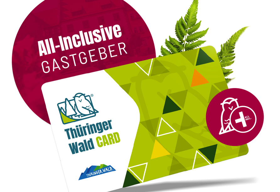 Freuen Sie sich auf einige der 140 enthaltenen Freizeiterlebnisse im Rahmen der Thüringer Wald Card.
