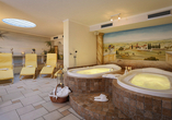 Entspannen Sie im Wellnessbereich des Landhaus Hotels Kristall.
