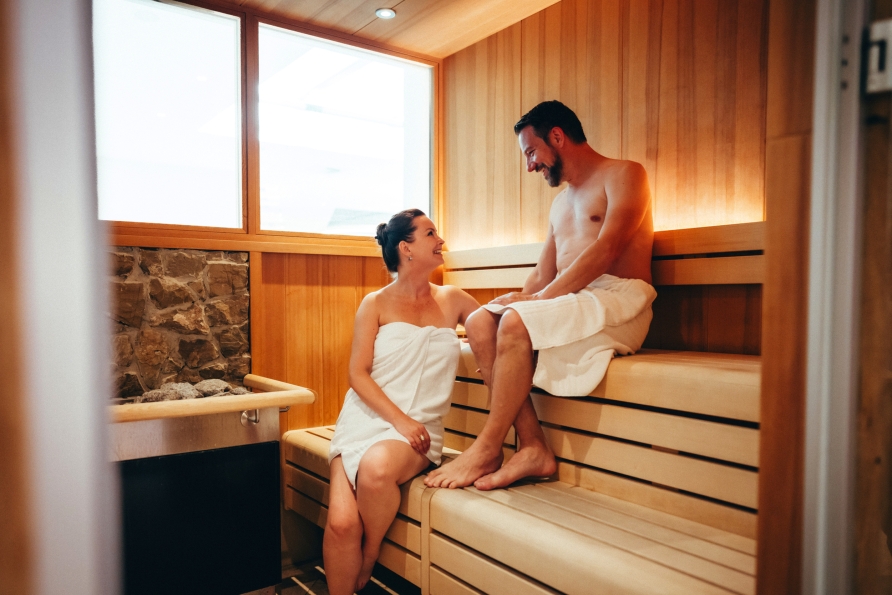 Lassen Sie in der Hotelsauna die Seele baumeln.