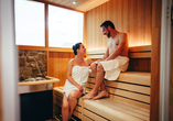 Lassen Sie in der Hotelsauna die Seele baumeln.