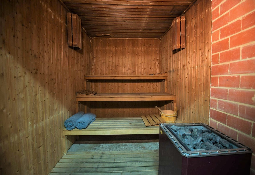 Wie wäre es mit einem wohltuenden Aufguss in der Sauna des Hotels Azoris Angra Garden?