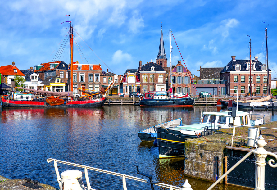 Erkunden Sie die charmante Hafenstadt Lemmer.
