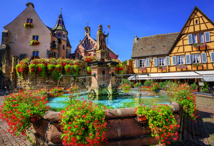 Ebenfalls an der Elsässer Weinstraße gelegen: Eguisheim