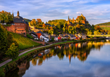 Besuchen Sie die historische Weinstadt Saarburg an der Saar.