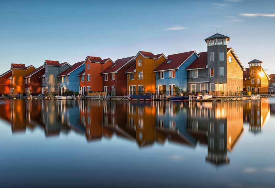 Faszinierende, malerische Häuser in Groningen