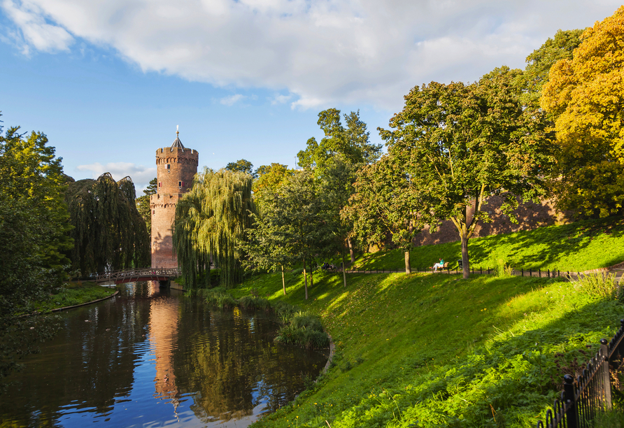 Unternehmen Sie einen Ausflug in den Kronenburgpark in Nijmegen.
