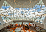 Die Große Freiheit an Bord der Mein Schiff 3 begeistert mit ihrer Architektur.