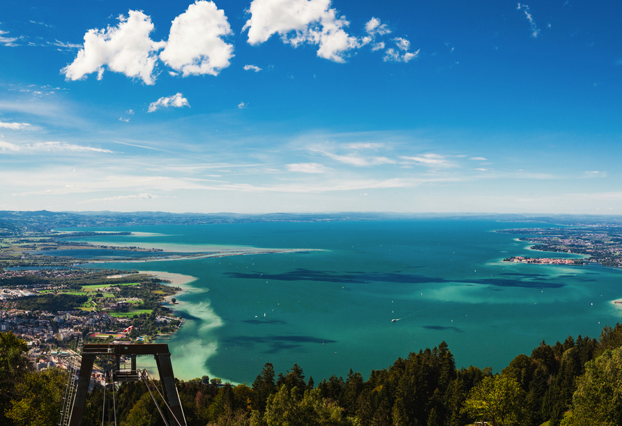 Genießen Sie das Bodensee-Panorama vom Pfänder – dem 