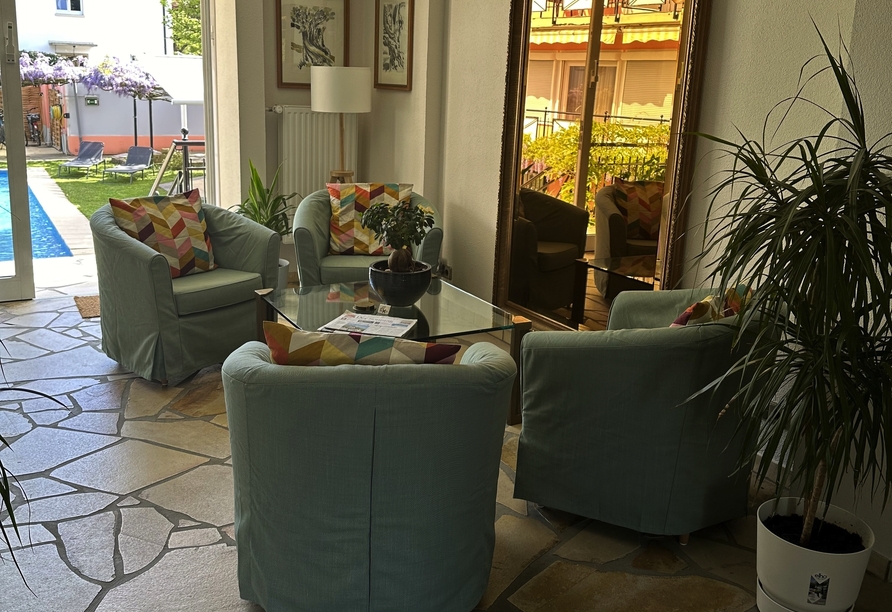 Der Eingangsbereich des Hotels