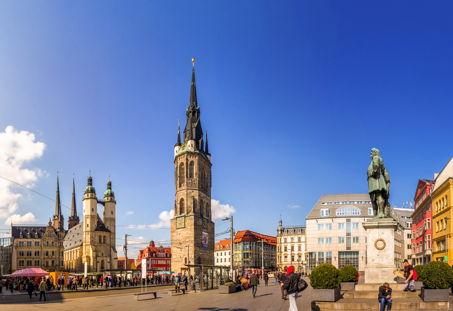 Erleben Sie die malerische Stadt Halle (Saale).