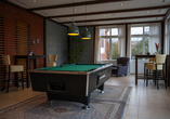 Lust auf eine Partie Billard? In der Lounge finden Sie einen Billardtisch.