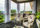 Im Restaurant des Hotels L'Alexain speisen Sie stilvoll.
