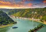 Blick von der Loreley auf das Mittelrheintal