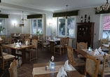 Lassen Sie sich im Restaurant kulinarisch verwöhnen.