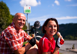 Machen Sie eine Pause von Ihrer Radtour und lassen Sie es sich gut gehen.