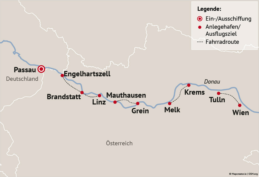 Ihre Reiseroute