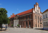 Das Rathaus in Parchim stammt aus dem 14. Jahrhundert.
